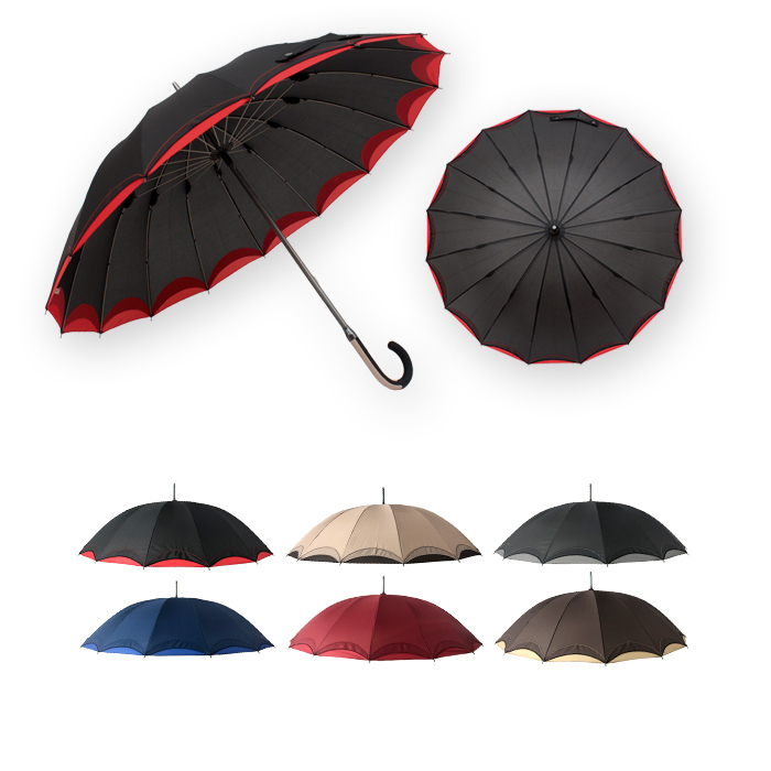 UMBRELLA GOLF AUTO FIBER-GLASS RIBS EVA HANDLE BLACK